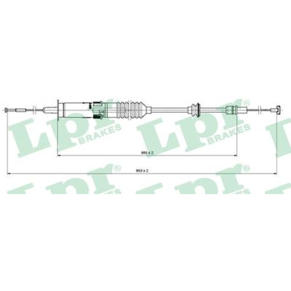 Трос сцепления LPR c0222c