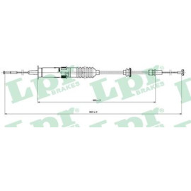 Трос сцепления LPR c0222c