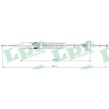 Трос сцепления LPR c0266c
