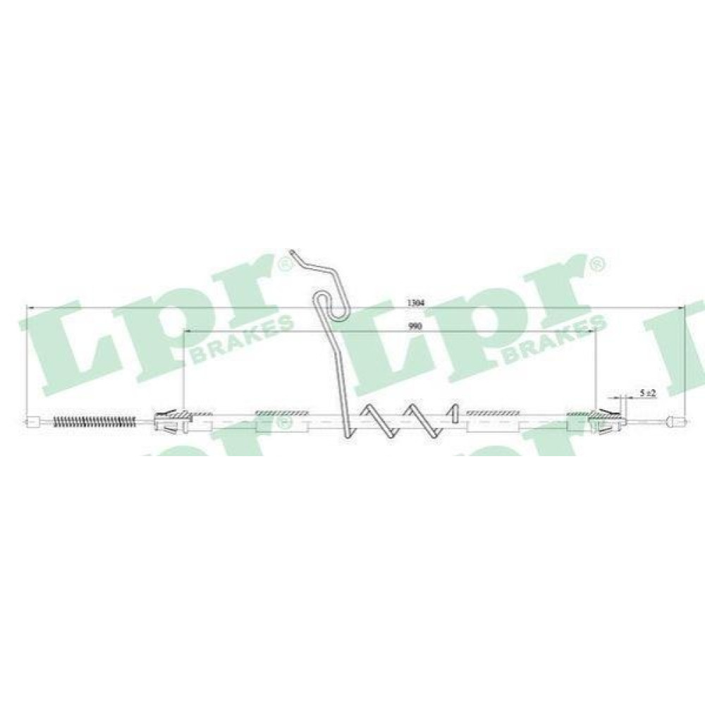 Трос ручного гальма LPR c0296b