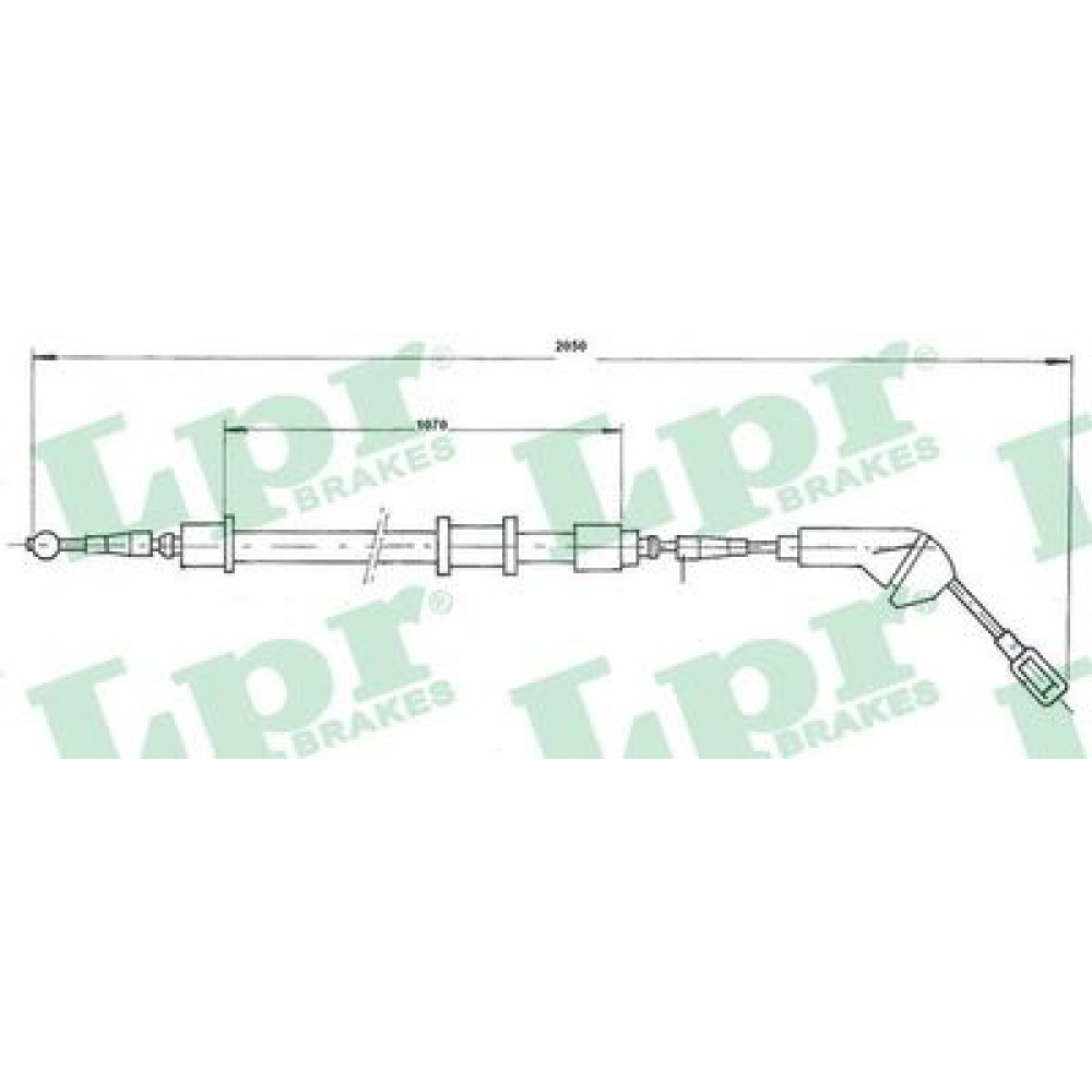 Трос ручного тормоза LPR c0582b