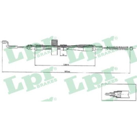 Трос ручного гальма LPR c0971b