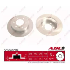 Гальмівний диск ABE c4m035abe