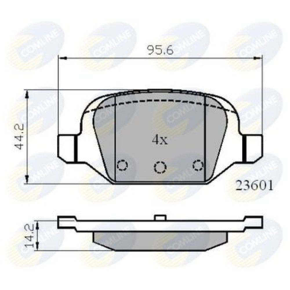 Гальмівні колодки до дисків COMLINE cbp01026