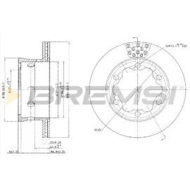 BREMSI cd5191v Тормозной диск задний спарка BREMSI cd5191v