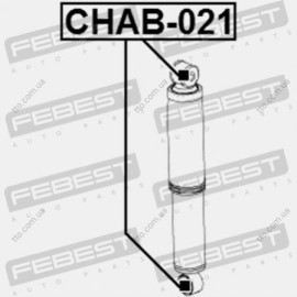 Сайлентблок заднего амортизатора Febest chab021