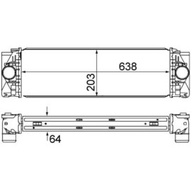 MAHLE ci369000s Радіатор інтеркулера MAHLE ci369000s