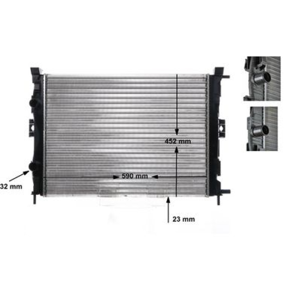 Радіатор охолодження MAHLE cr1690000s