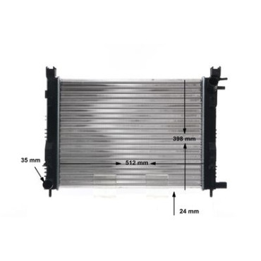 Радіатор охолодження двигуна MAHLE cr2166001s