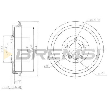 Гальмівний барабан BREMSI cr5500