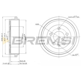 Гальмівний барабан BREMSI cr5594