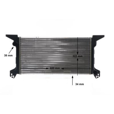 Радиатор охлаждения двигателя MAHLE cr623000s