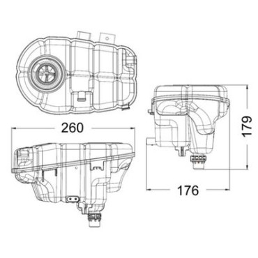 Розширювальний бачок MAHLE crt60000s