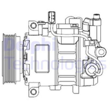 Компрессор кондиционера DELPHI cs20476