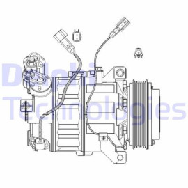 Компрессор кондиціонера DELPHI cs20482