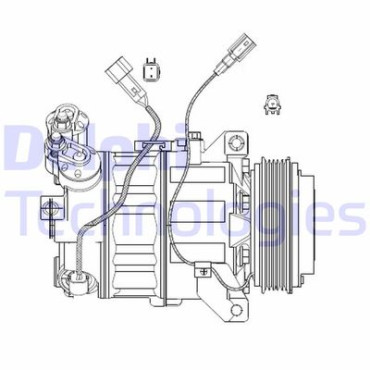 Компрессор кондиціонера DELPHI cs20482