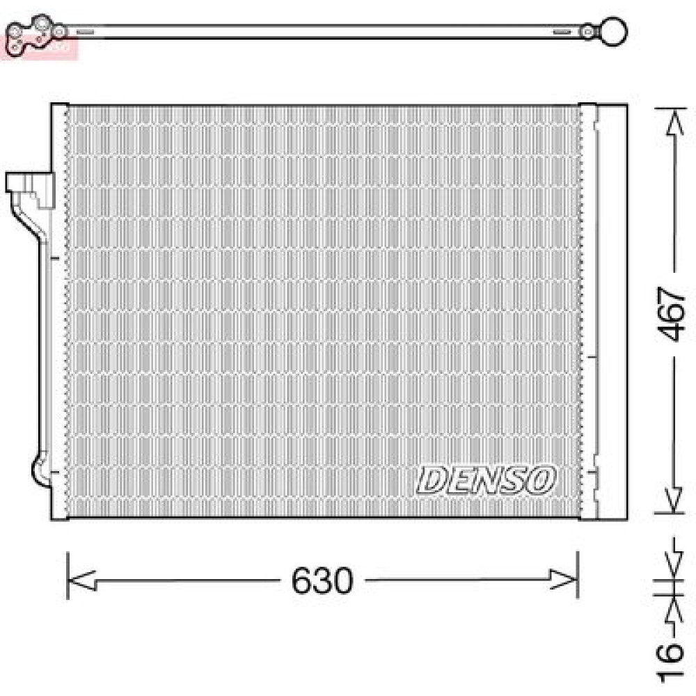 Радіатор кондиціонера (Конденсатор) DENSO dcn05029