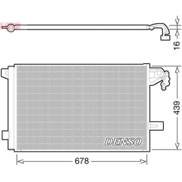 Радіатор кондиціонера конденсатор DENSO dcn32063