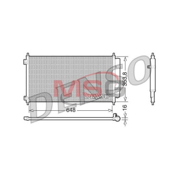 Радіатор кондиціонера конденсатор DENSO dcn40010