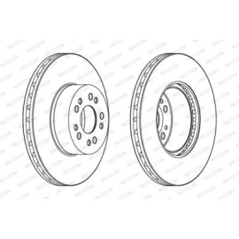 Тормозной диск Ferodo ddf1061c1