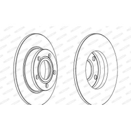 Тормозной диск Ferodo ddf1177c