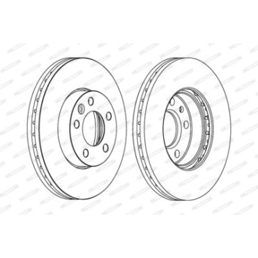 Гальмівний диск Ferodo ddf1253c1