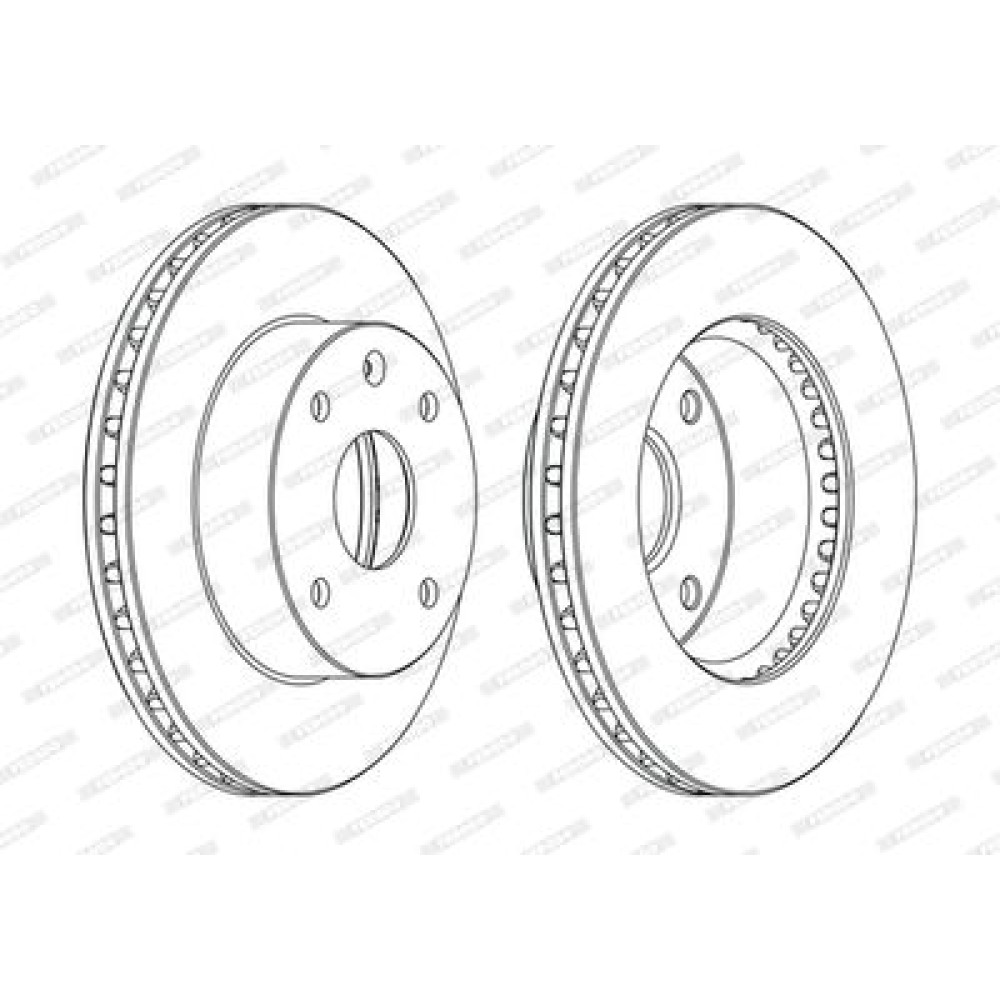 Тормозной диск Ferodo ddf1257c