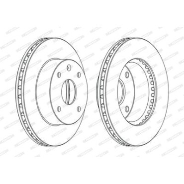 Гальмівний диск Ferodo ddf1257c