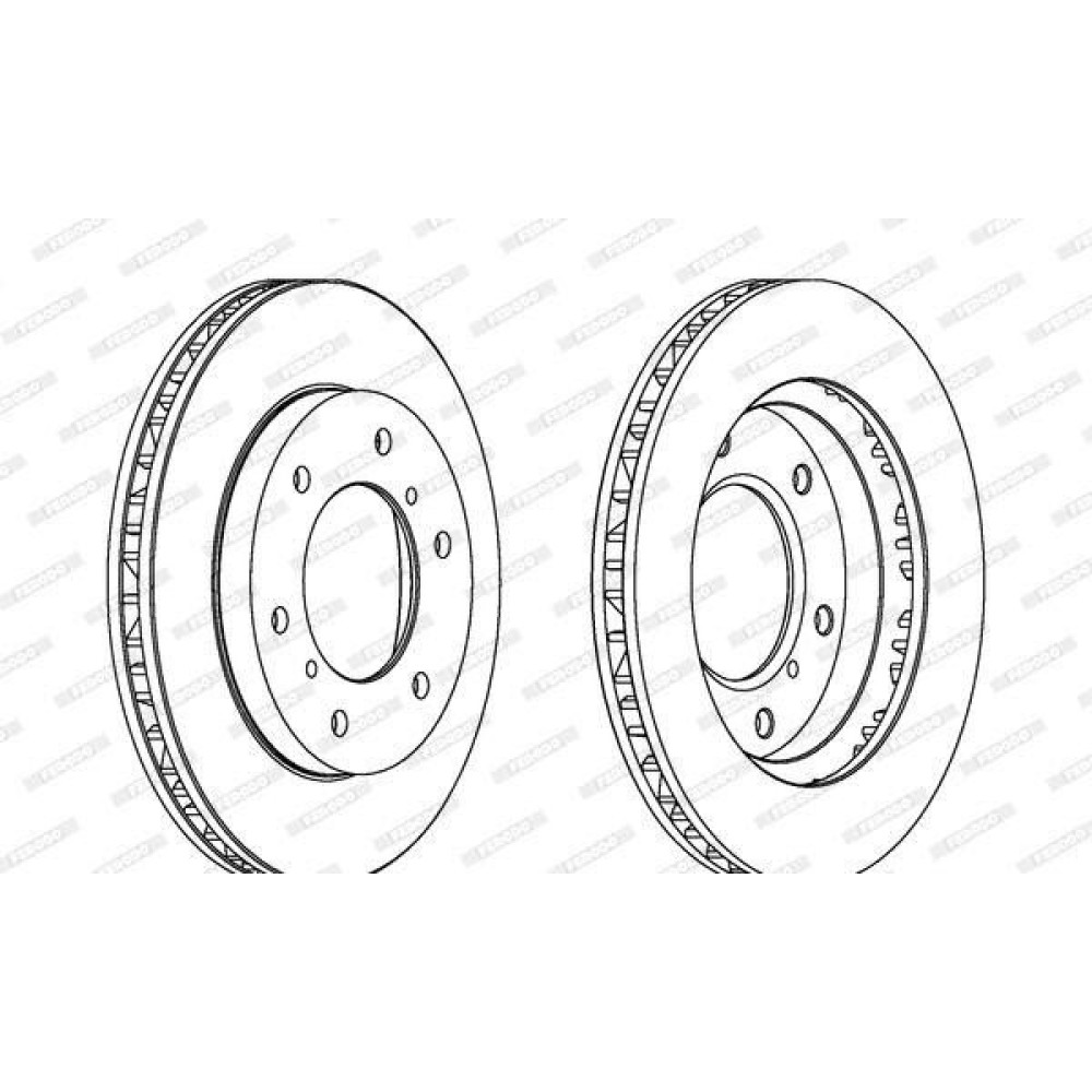 Тормозной диск Ferodo ddf1384c