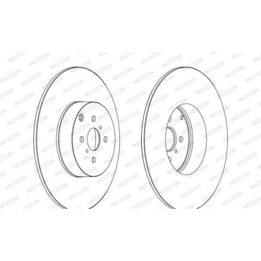 Тормозной диск Ferodo ddf1410c