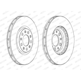 Гальмівний диск Ferodo ddf1451c