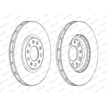 Тормозной диск Ferodo ddf1451c