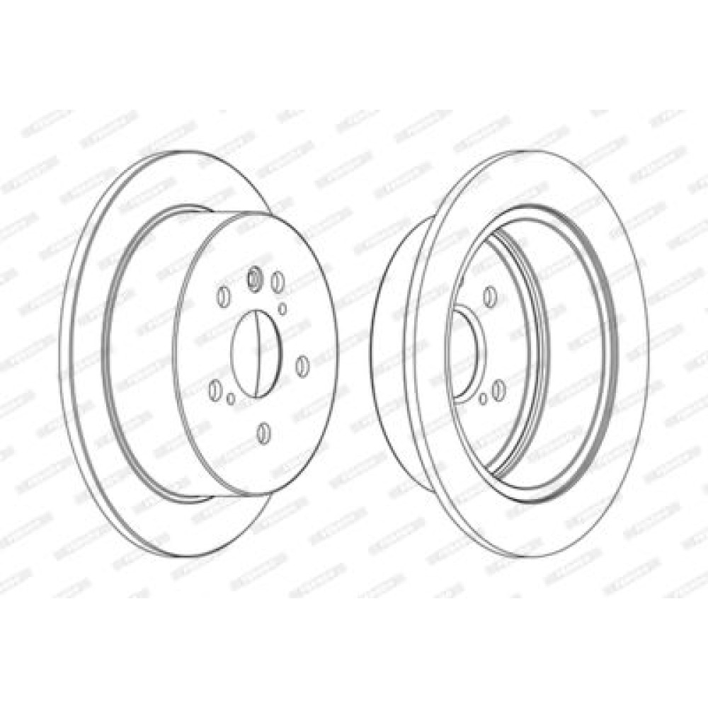 Гальмівний диск Ferodo ddf1545c