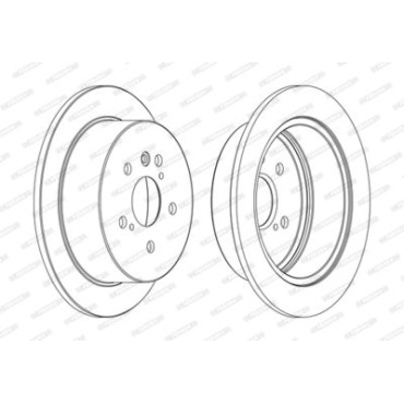 Гальмівний диск Ferodo ddf1545c
