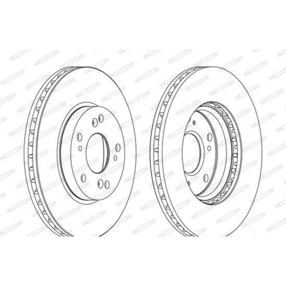 Тормозной диск Ferodo ddf1557c