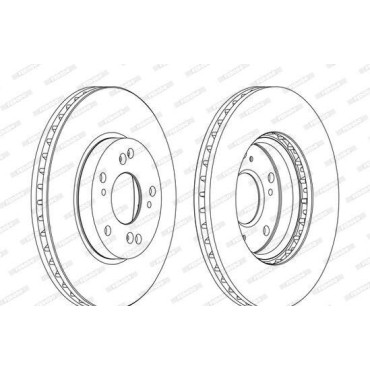 Гальмівний диск Ferodo ddf1557c