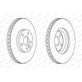Гальмівний диск Ferodo ddf1567c