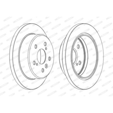 Гальмівний диск Ferodo ddf1598c