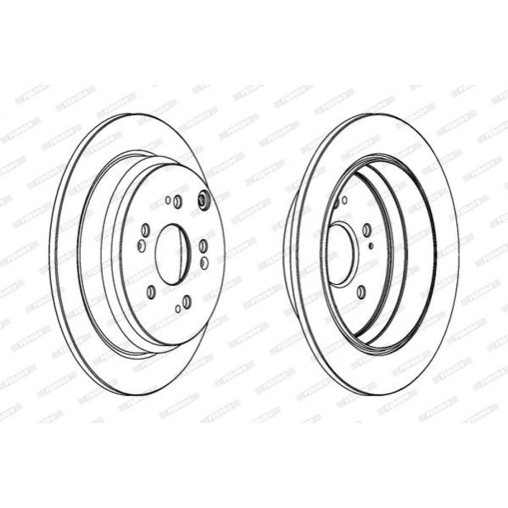 Тормозной диск Ferodo ddf1608c