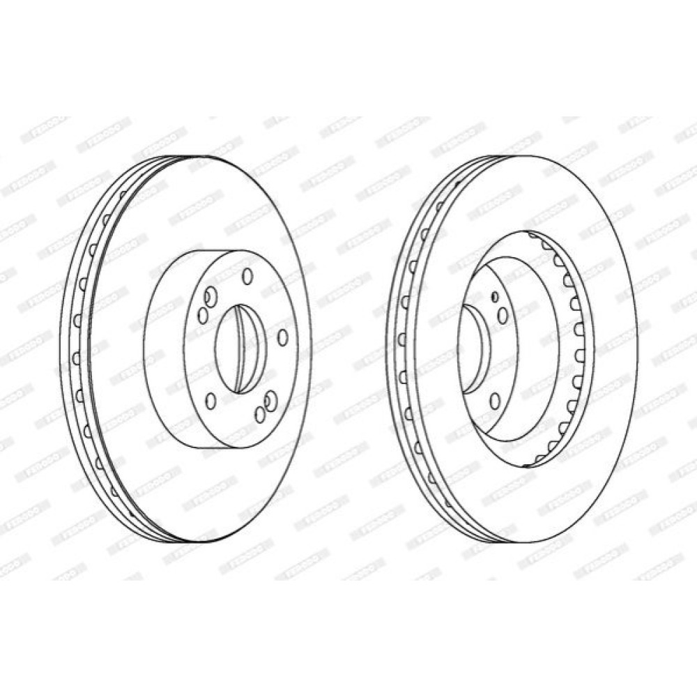 Гальмівний диск Ferodo ddf1630c