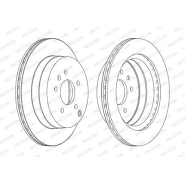 Гальмівний диск Ferodo ddf1660c