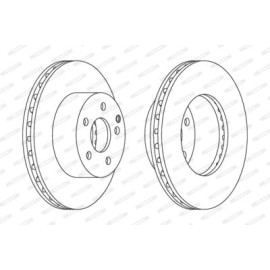 Гальмівний диск Ferodo ddf1668c