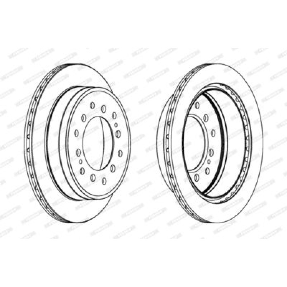 Гальмівний диск Ferodo ddf1743c