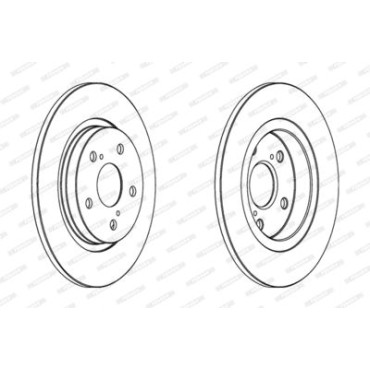 Тормозной диск Ferodo ddf1755c