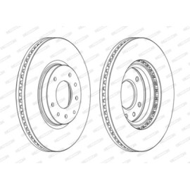 Гальмівний диск Ferodo ddf1768c