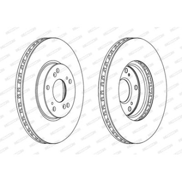 Тормозной диск Ferodo ddf1775c