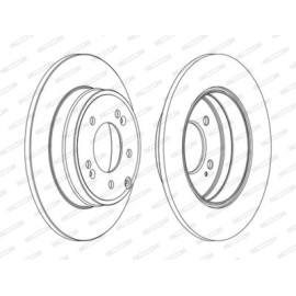Гальмівний диск Ferodo ddf1787c