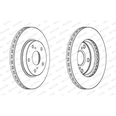 Тормозной диск Ferodo ddf1789c