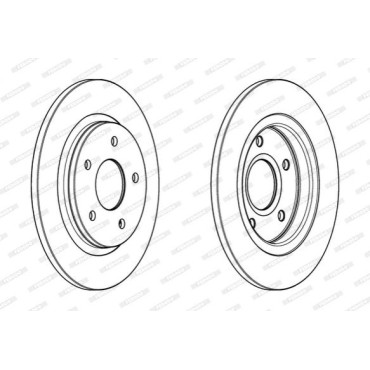 Тормозной диск Ferodo ddf1808c