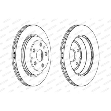 Тормозной диск Ferodo ddf1855c1